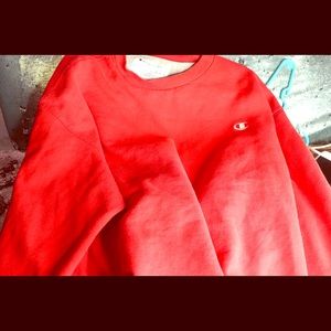 Champion Red Crewneck